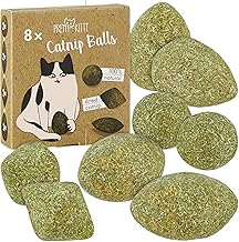 PRETTY KITTY Catnip Ball Toy: 8X Premium Natural Dried Catnip for Cats – Accessories Toys for Cats