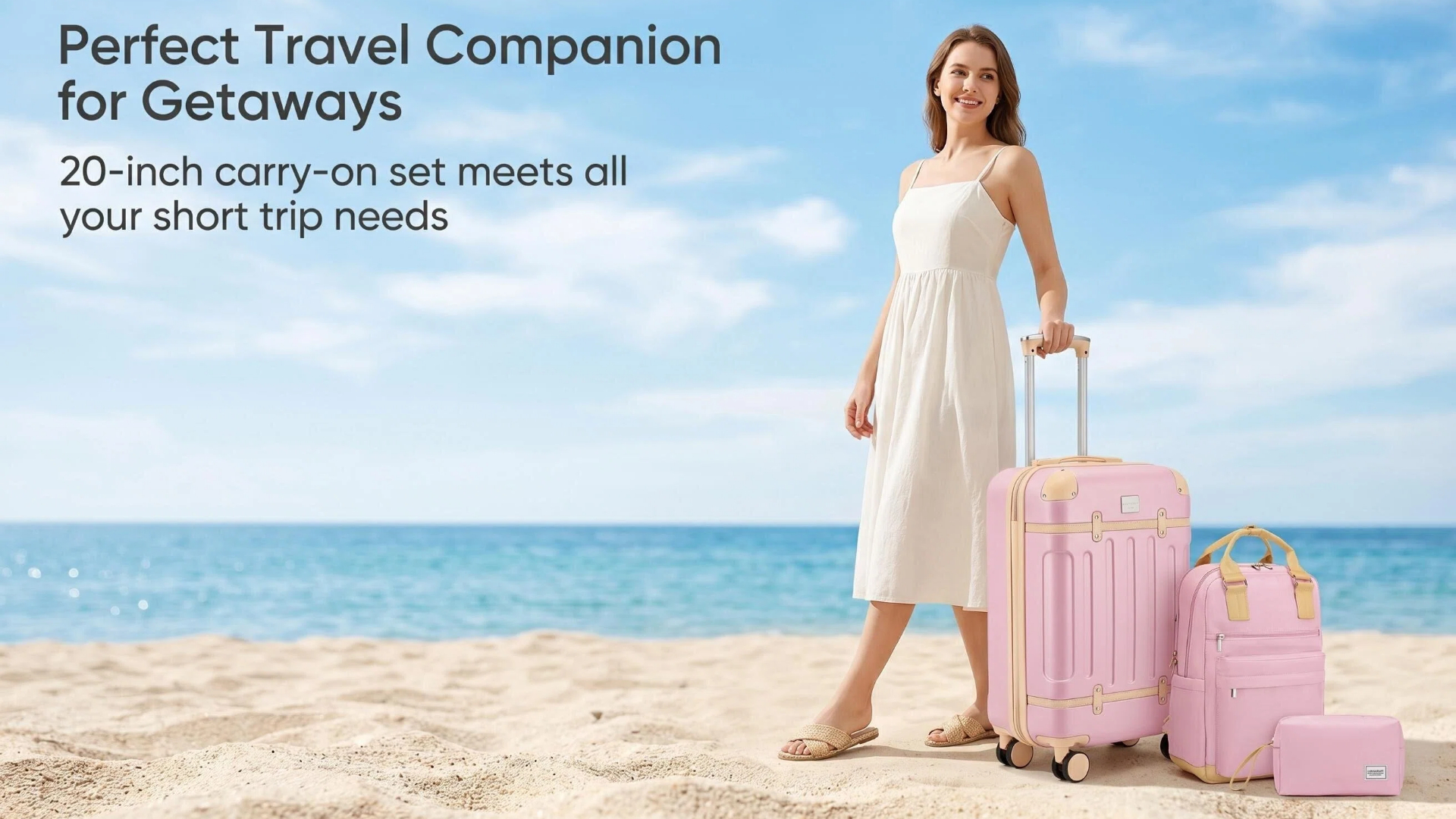 Amazon.com | LARVENDER Luggage Sets 3 Piece Expandable Carry on