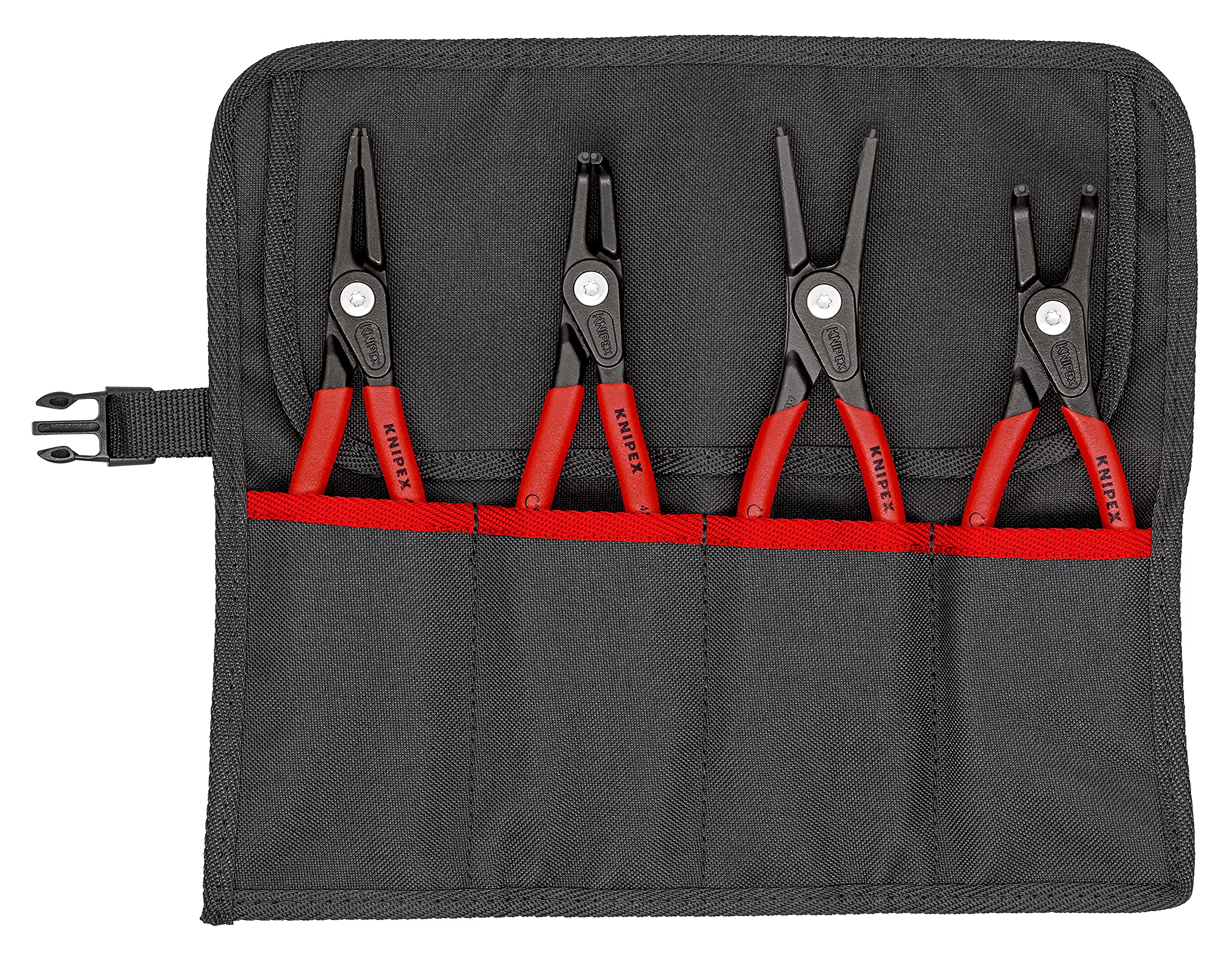 Knipex 00 19 57 V01 4 Piece Circlip Plier Set In Tool Roll
