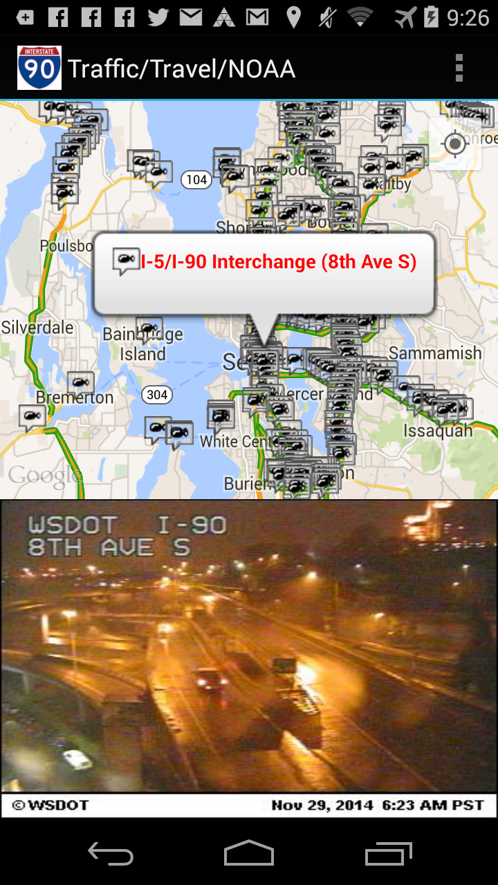 I90 Traffic Cameras App on Amazon Appstore