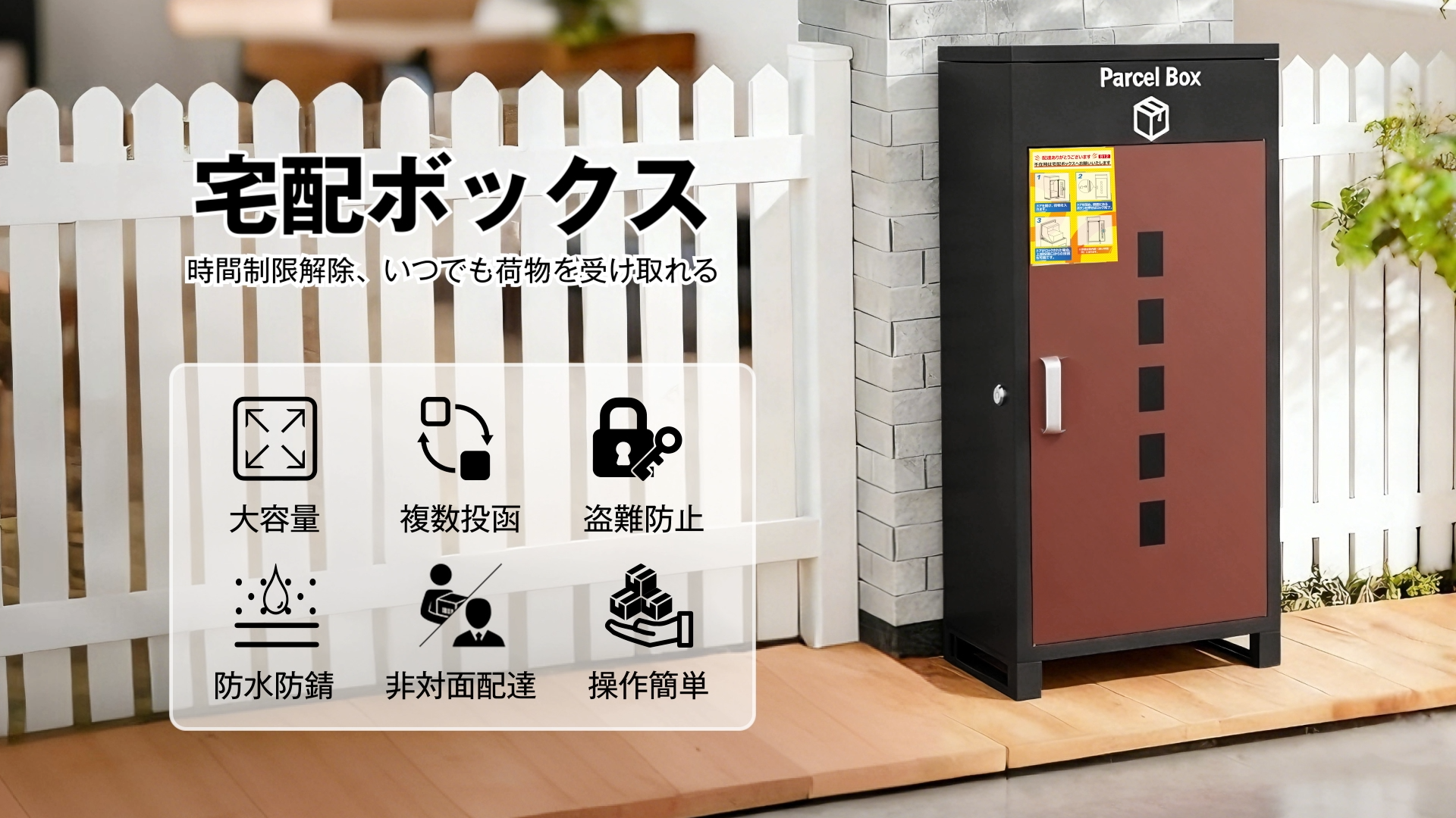 Amazon.co.jp: 【複数投函可能/大容量】 VARNIC 宅配ボックス 組み立て