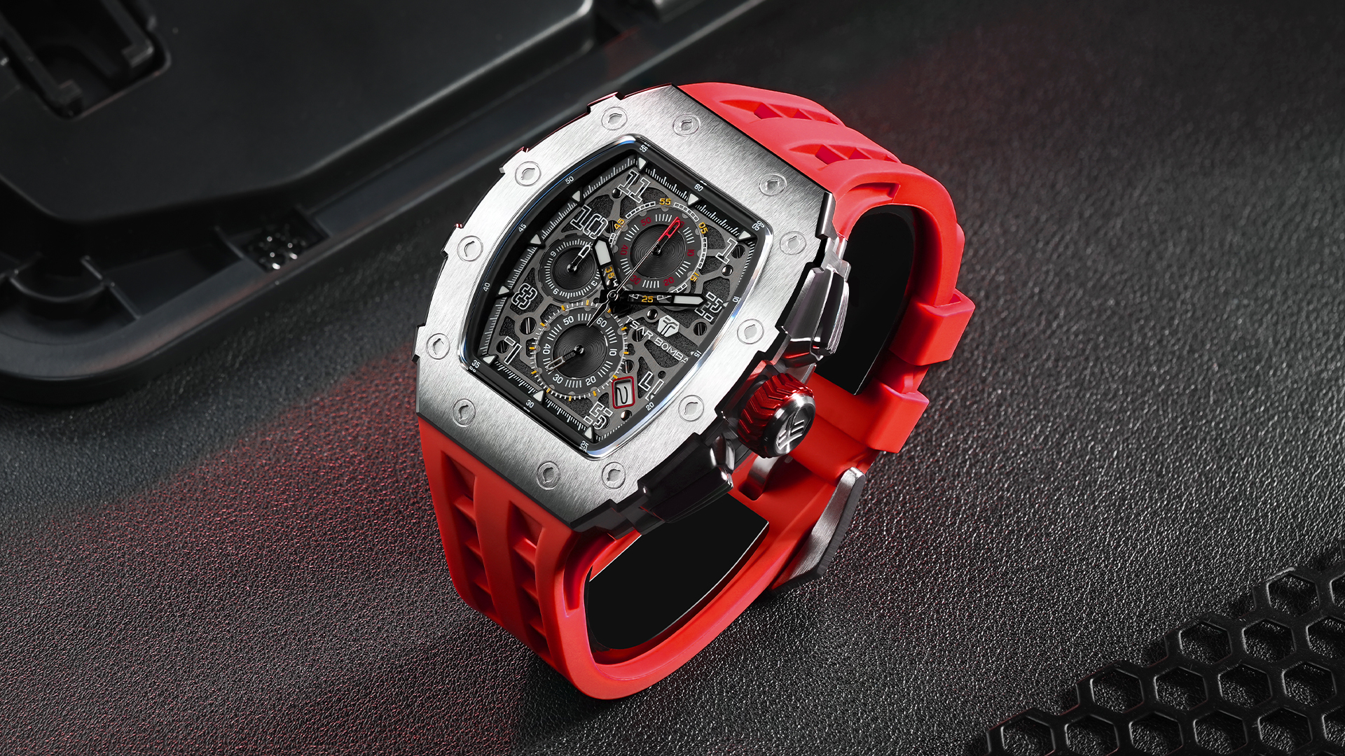 Amazon.com: TSAR BOMBA Watch for Men, Luxury Square Japan Quartz