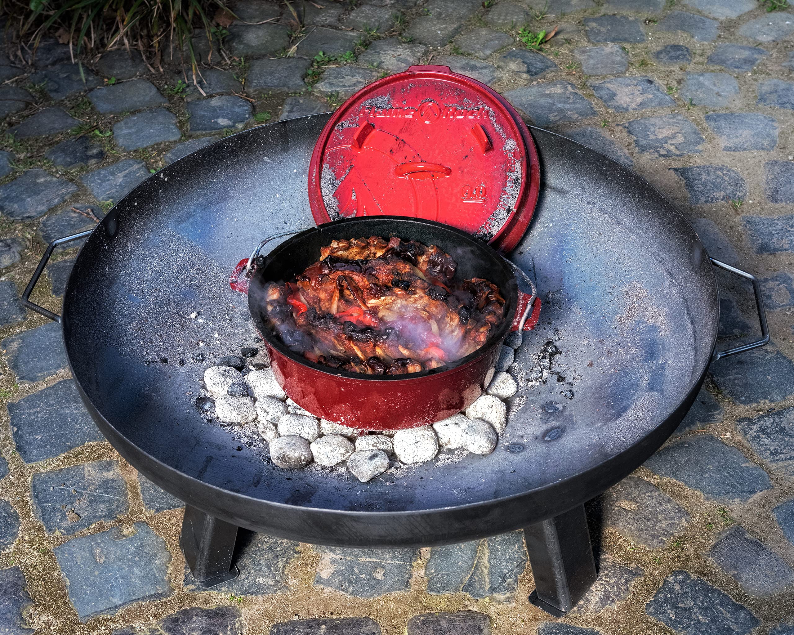 Le Creuset Runder Dutch Oven – Emailliertes Gusseisen, 2 Qt, Kirschrot, Für Herd & Ofen