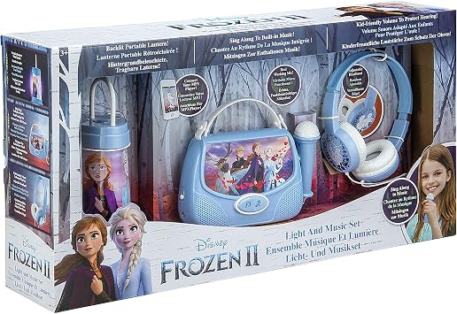 Disney Frozen 2 / Frozen 2 Gift Bundle with Headphones, Karaoke Machine and Night Light for Children - ekids FR-300