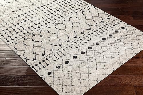 Miniatura 5 de MarkDay - Alfombras lavables de 6 x 9 pies color crema y lavable color negro y beige para sala de estar dormitorio o cocina 6 pies 7 pulgadas x 9