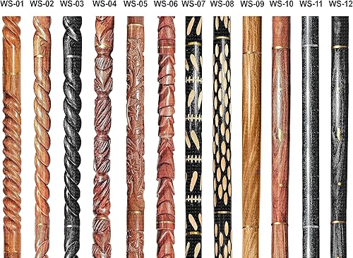 Miniatura 4 de Wooden Walking Sticks and Canes Travel Collapsible for Men Women Seniors Hiking with Brass Pigeon Handle (Brown Antique, AANWS-109)