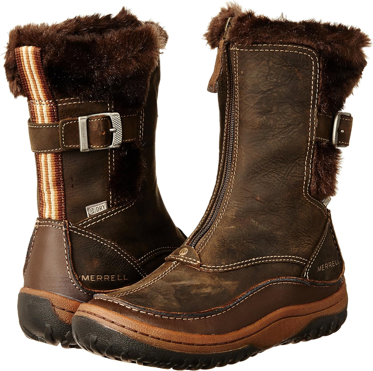 Merrell Women's Warm Lined Ankle Snow Boots Fur