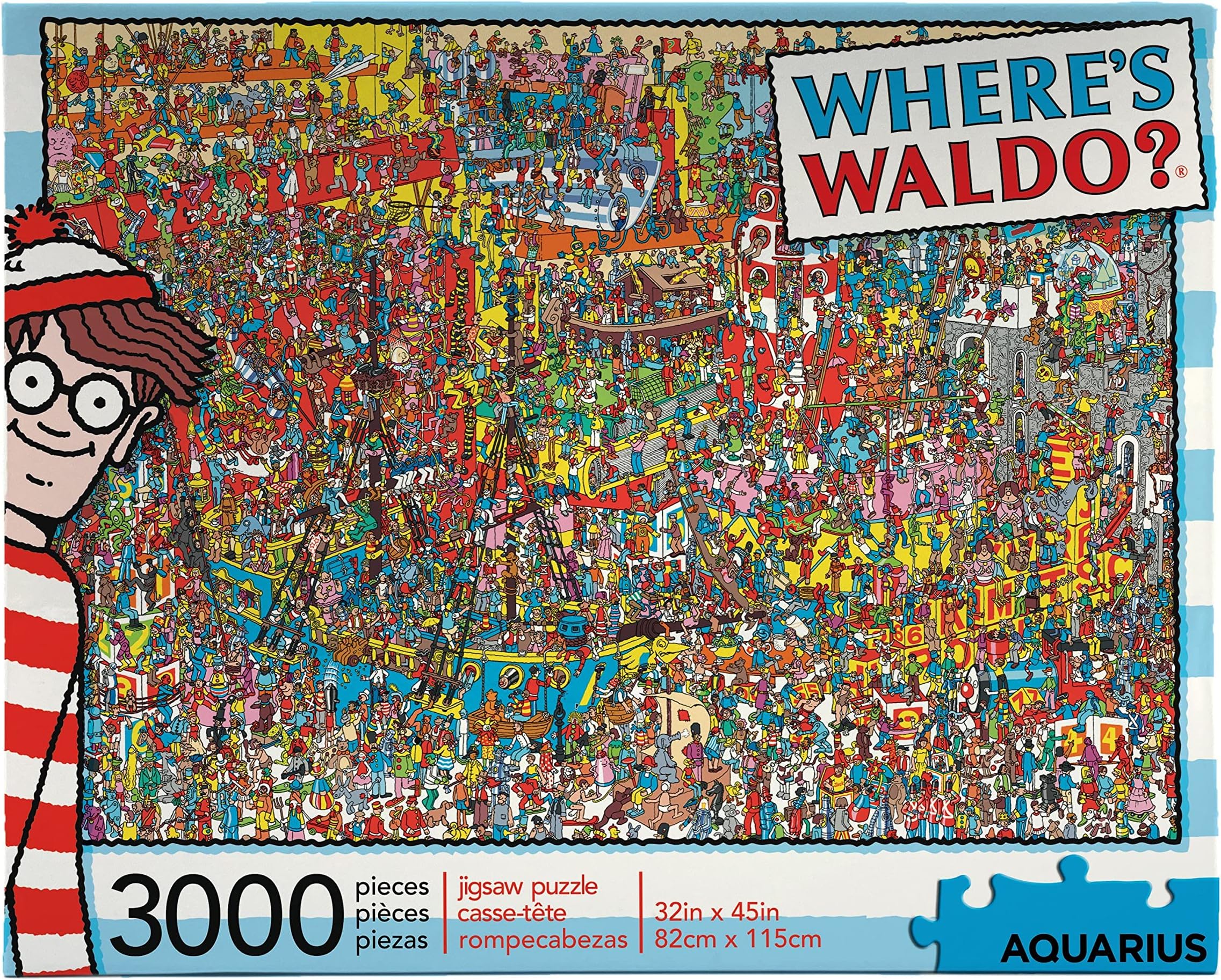 AQUARIUS Where’s Waldo 3000-Piece Jigsaw Puzzle
