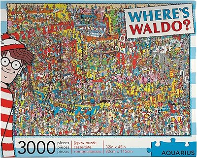 AQUARIUS Where’s Waldo 3000-Piece Jigsaw Puzzle