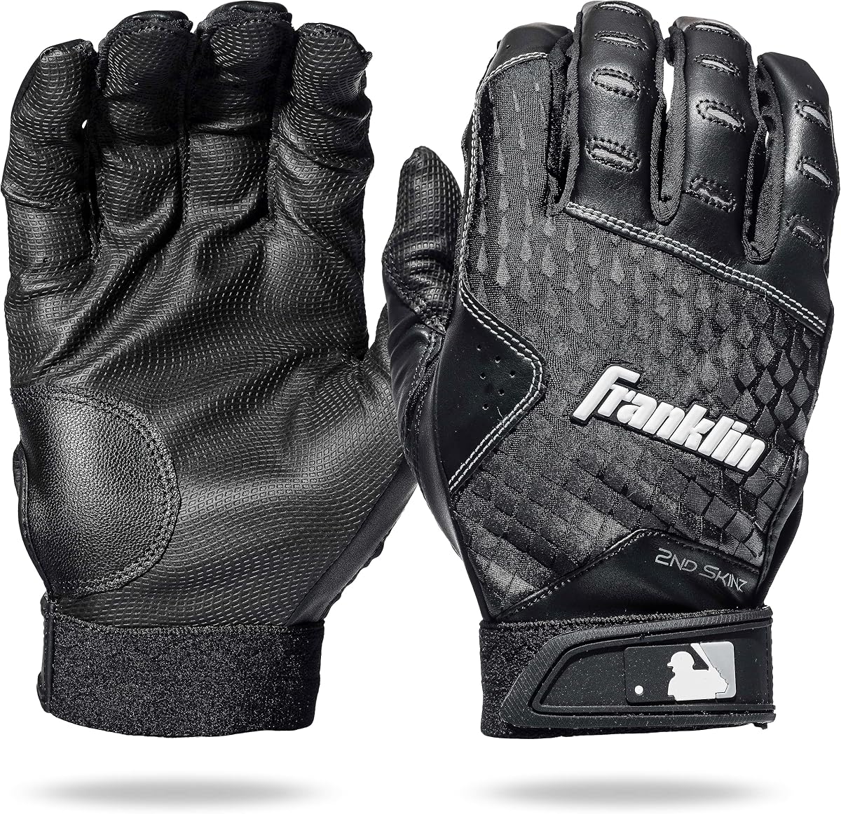 Franklin Sports MLB 2nd Skinz Guantes de bateo - Béisbol y softbol para adultos y jóvenes - Guantes de teeball y softbol para hombres y niños - Varios tamaños y colores disponibles