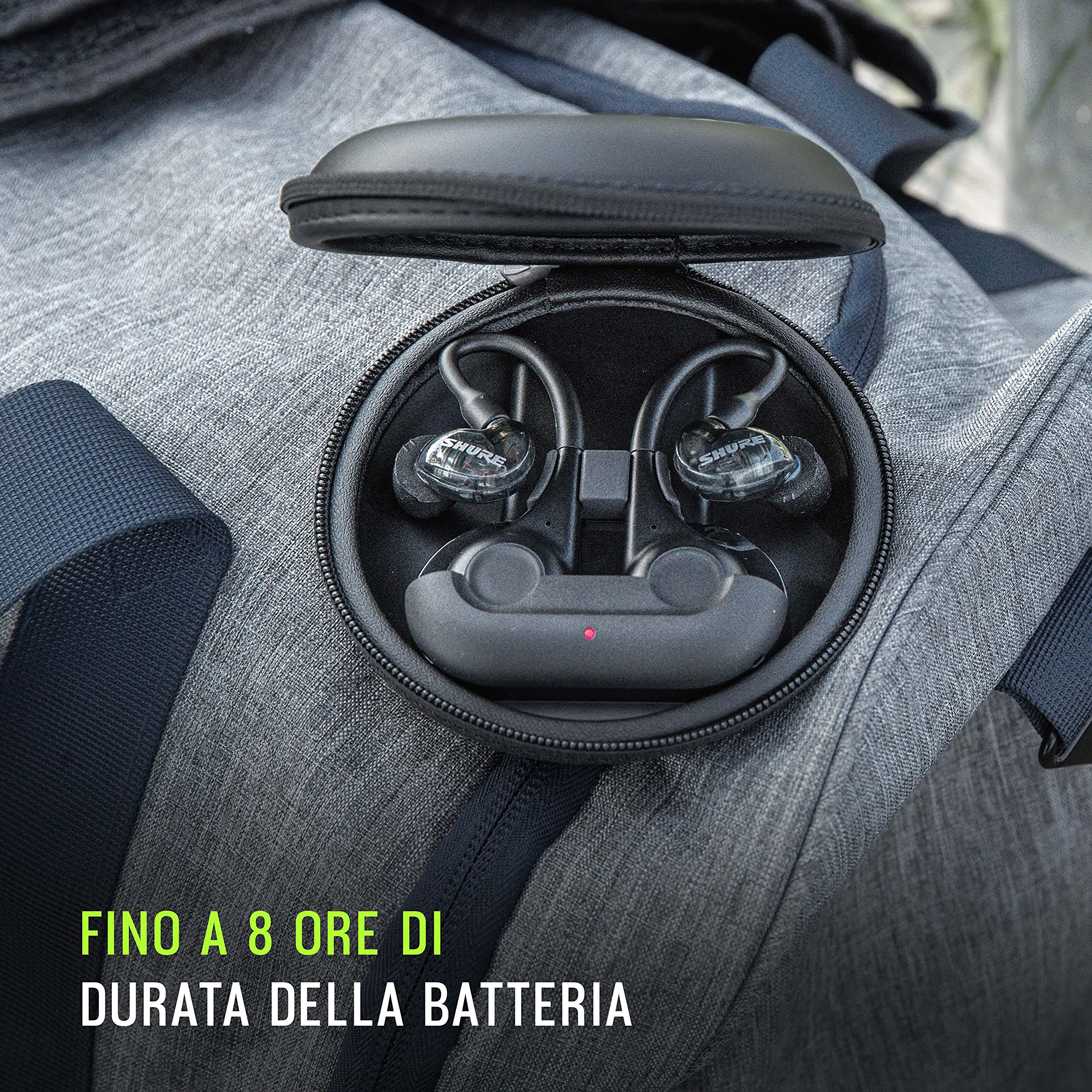 Shure True Wireless Adapter (Gen 2) per auricolari isolanti del suono, Fit over-ear, tecnologia wireless Bluetooth 5, lunga durata della batteria (RMCE-TW2-EFS)