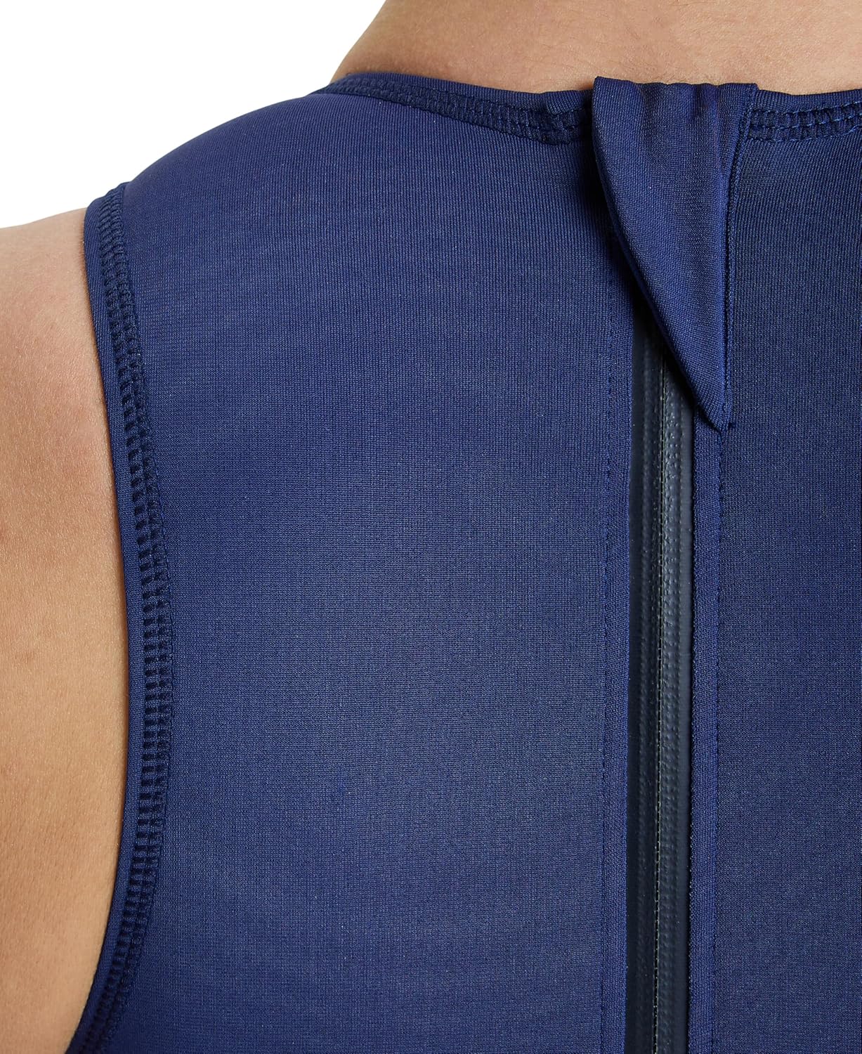 Arena Womens Team Solid Water Polo Zipper Swimsuit Water Sports Closed Back Bathing Suit - Image 6