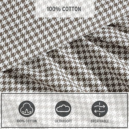 Miniatura 5 de Eddie Bauer - Juego de sábanas elegantes y frescas, tacto ligero, de percal de algodón naturalmente suave, con fundas de almohada a juego y sábana