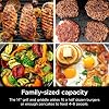 Ninja GR101 Sizzle Smokeless Indoor Grating and Grating, 14 Replaceable Nonstick Plates, Dishwasher Washable Removable Mesh Cover, 500F Maximum Heat, Equal Edge to Edge