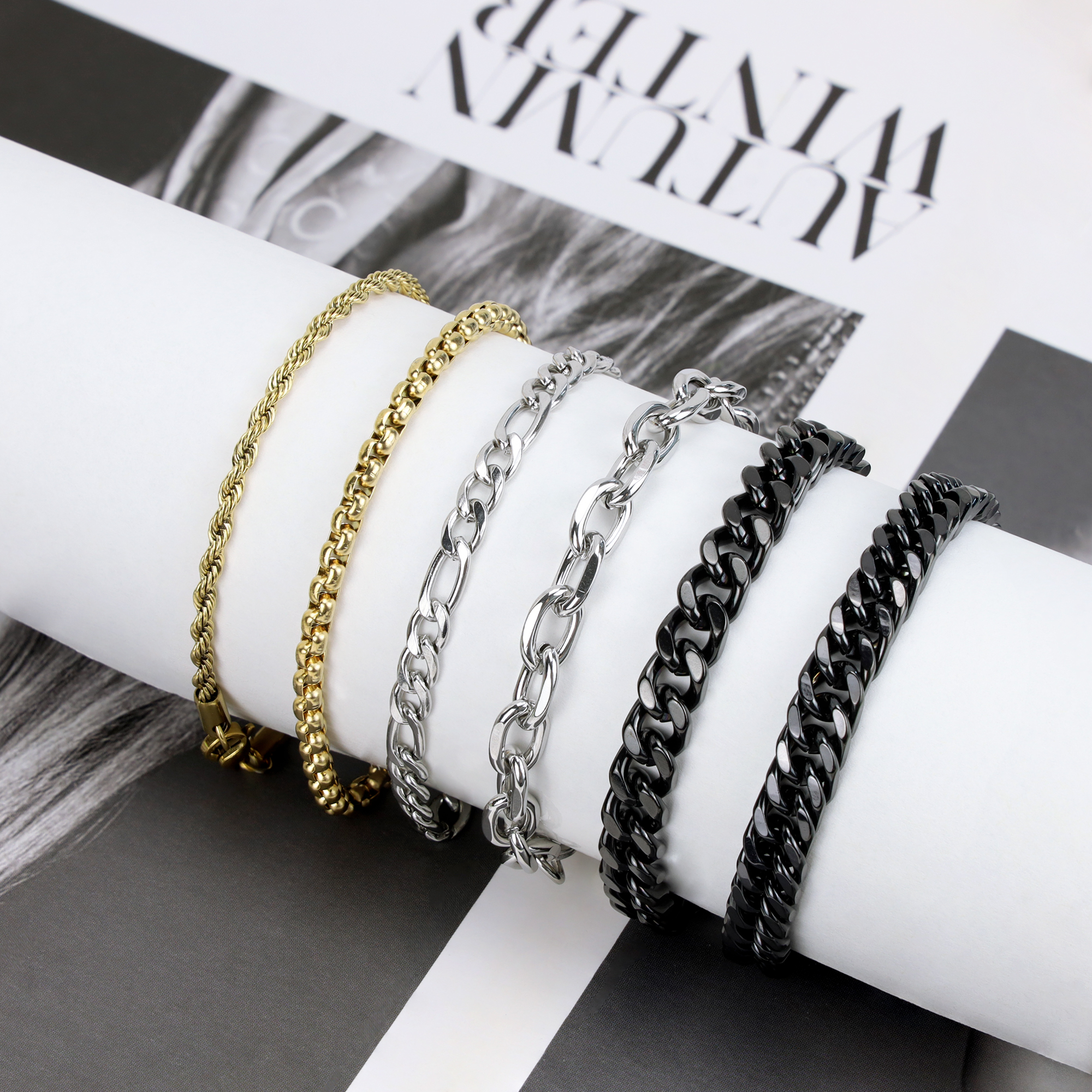 Seamless Shave Chain Bracelet custom