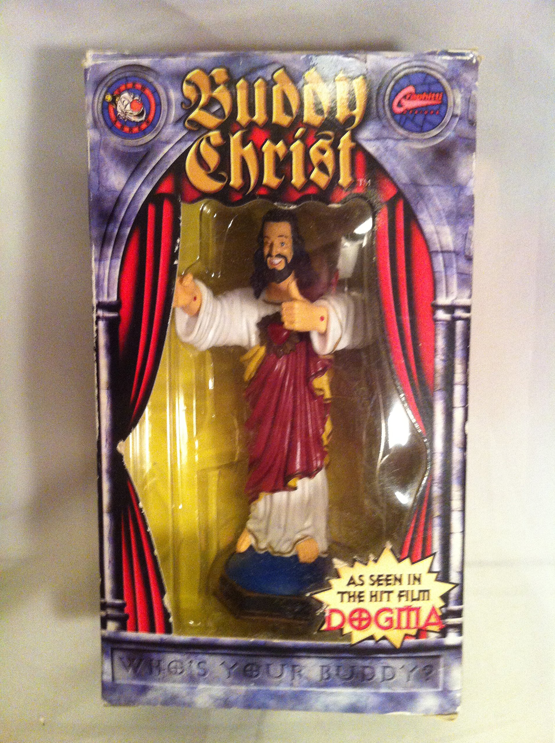 Graphitti Designs Buddy Christ Dashboard Statue, White, Red, Gold and Flesh