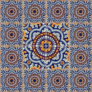 Color y Tradicion 16 Hand Painted Talavera Mexican Tiles 4