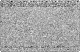 SEMPLIX Nähmaschinenunterlage, rutschhemmend, geräusch- und vibrationsdämpfende Unterlegmatte 32x49cm (grau-meliert)