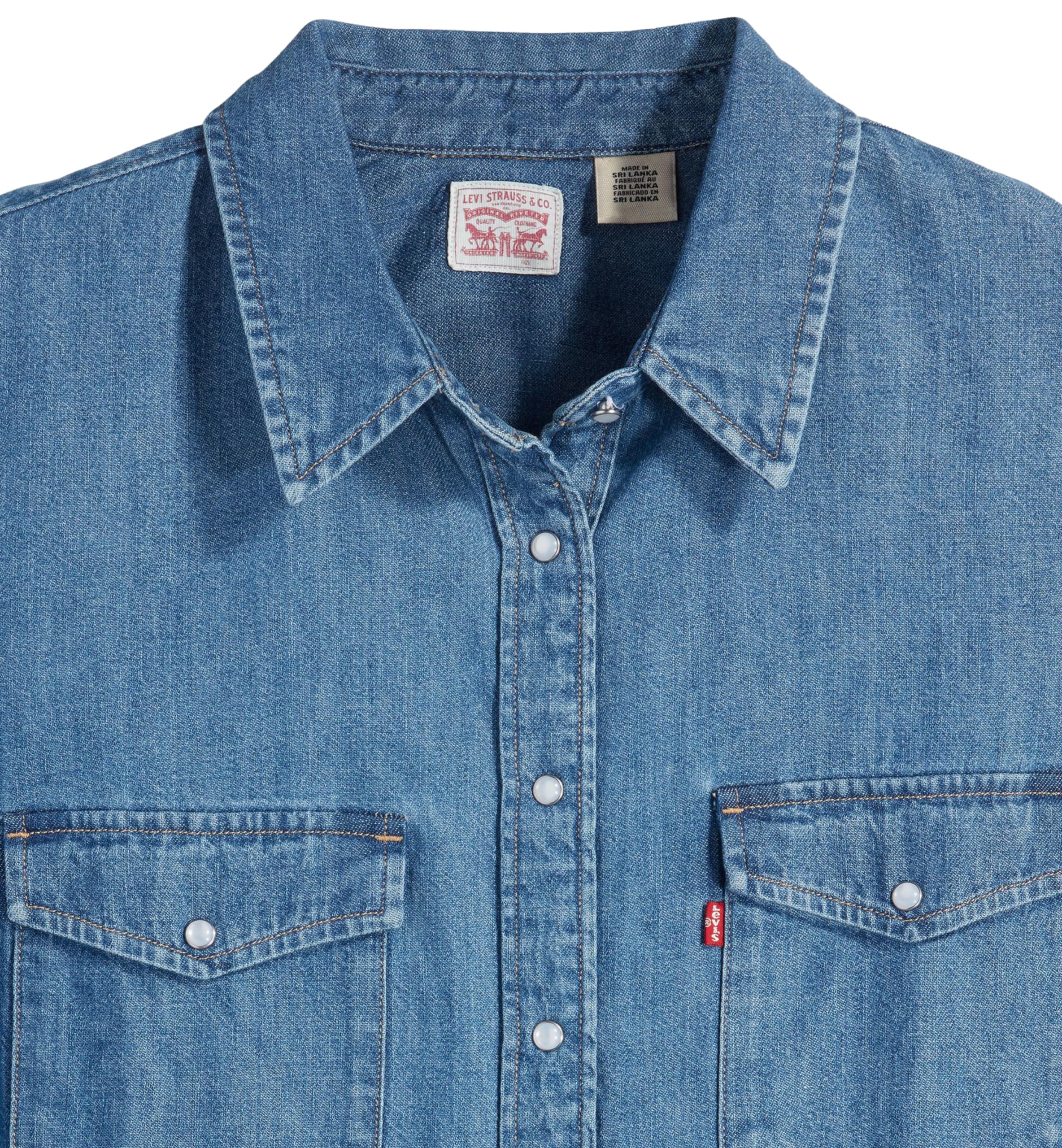 Levi's Plus Size Essential Western Camisa Mujer