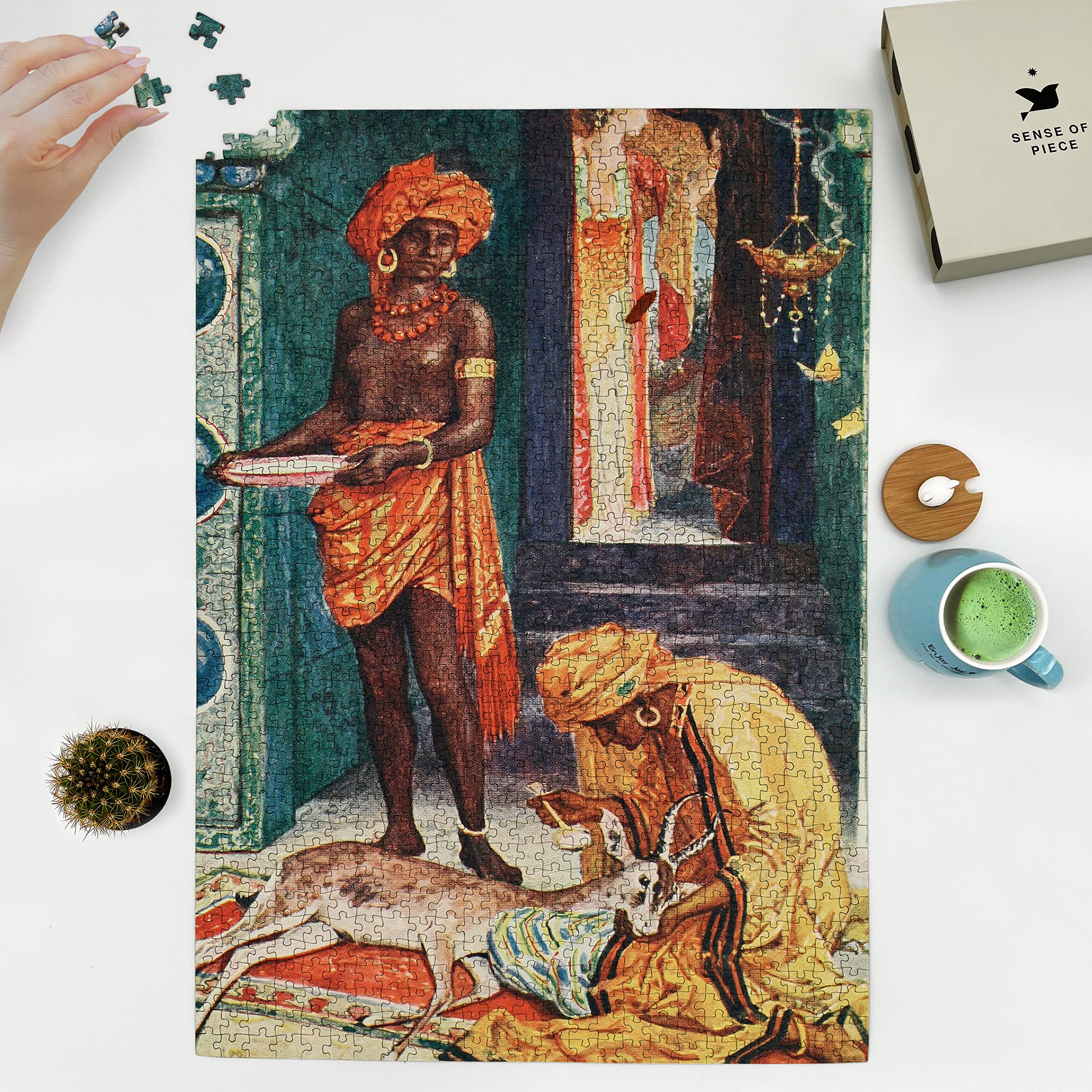 Amazon | 1000ピース – 美術館絵画 – ジグソーパズル – The Gazelle