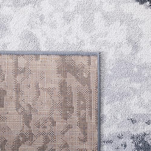 Miniatura 8 de SAFAVIEH Toscana Collection - Alfombra de área de 5 pies 3 pulgadas x 7 pies 6 pulgadas, gris y marfil, diseño abstracto moderno, no desprende