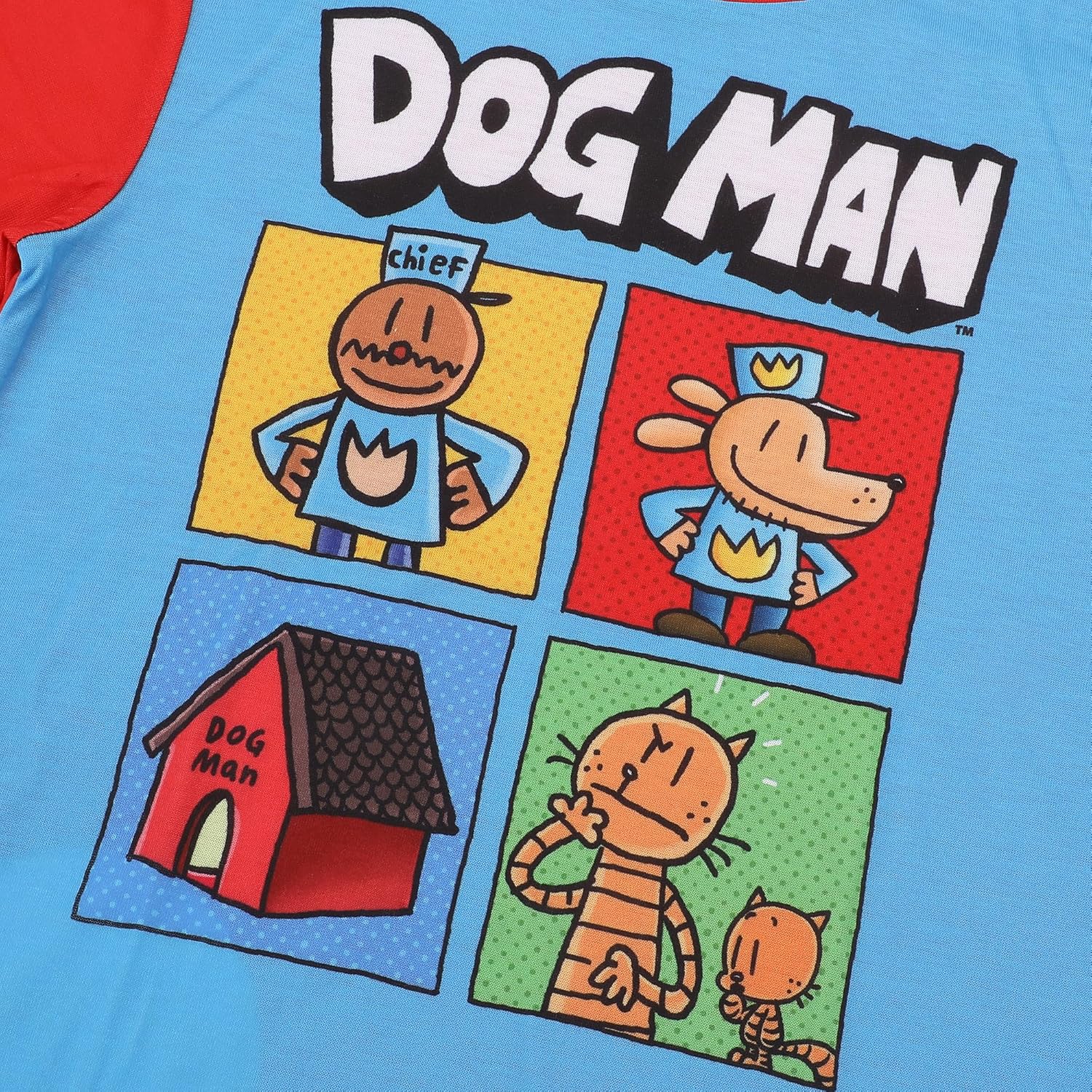 Bioworld Dog Man Character Grid Boy's 2-Pack Pajama Set - Image 3