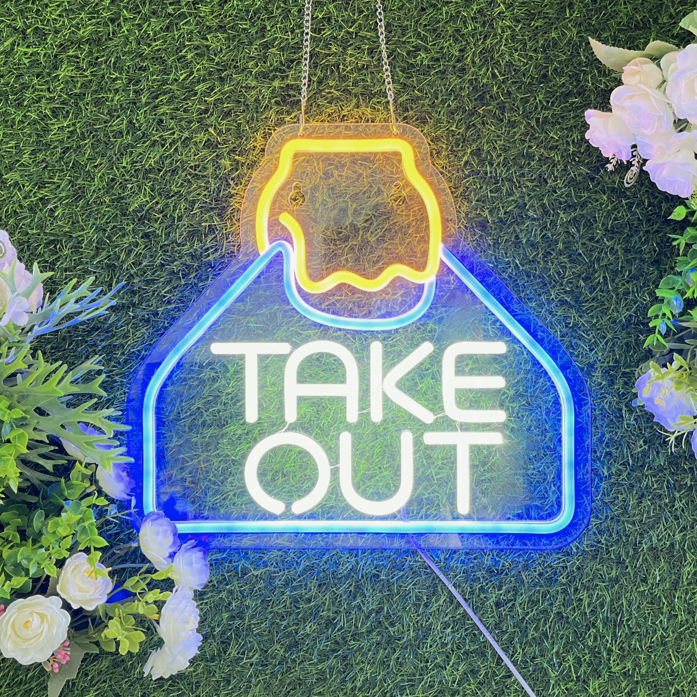 Amazon.com: JOMOBUTY Take Out Neon Sign for Business Carry Out