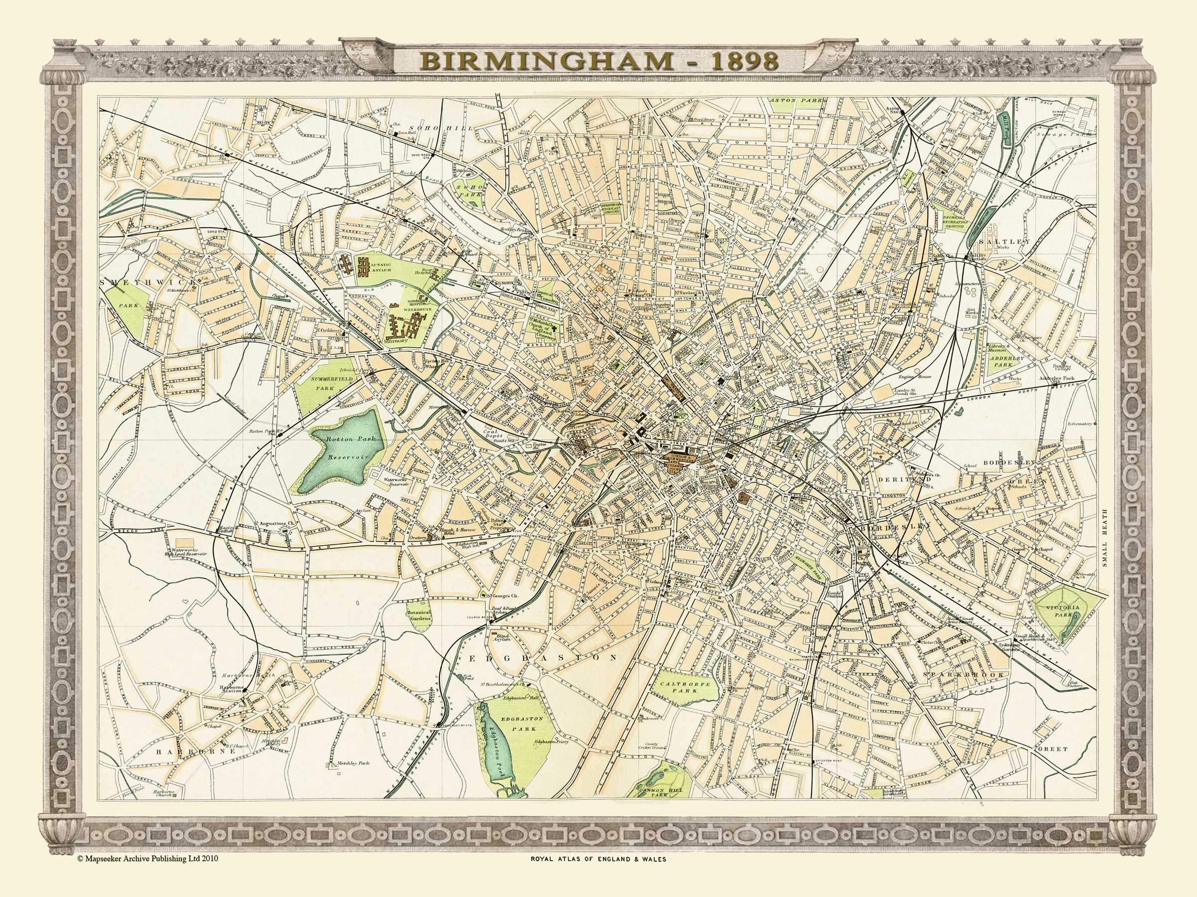 Rompecabezas del mapa de Birmingham de 1898: un regalo con historia 3
