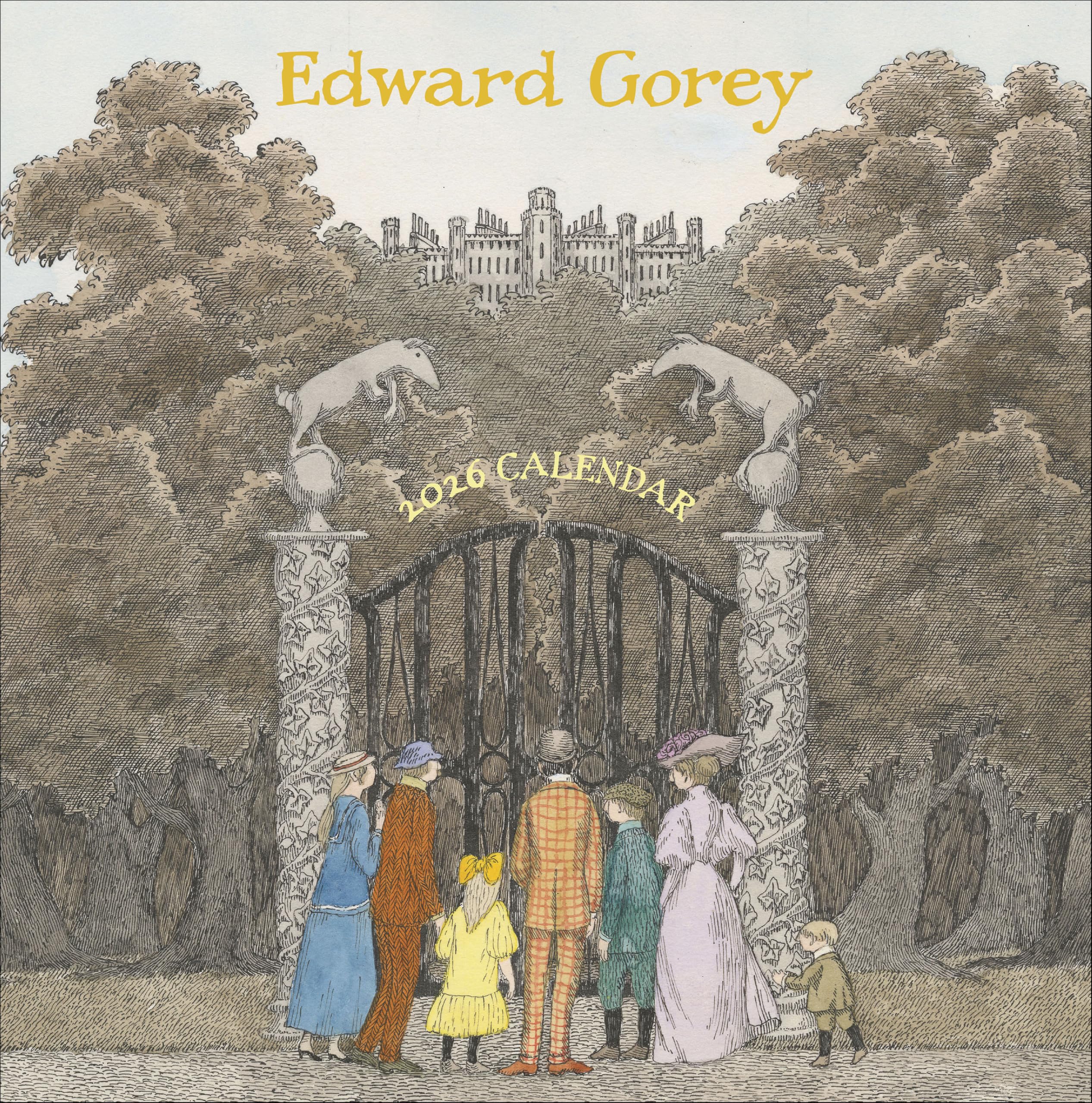 Edward Gorey 2026 Wall Calendar