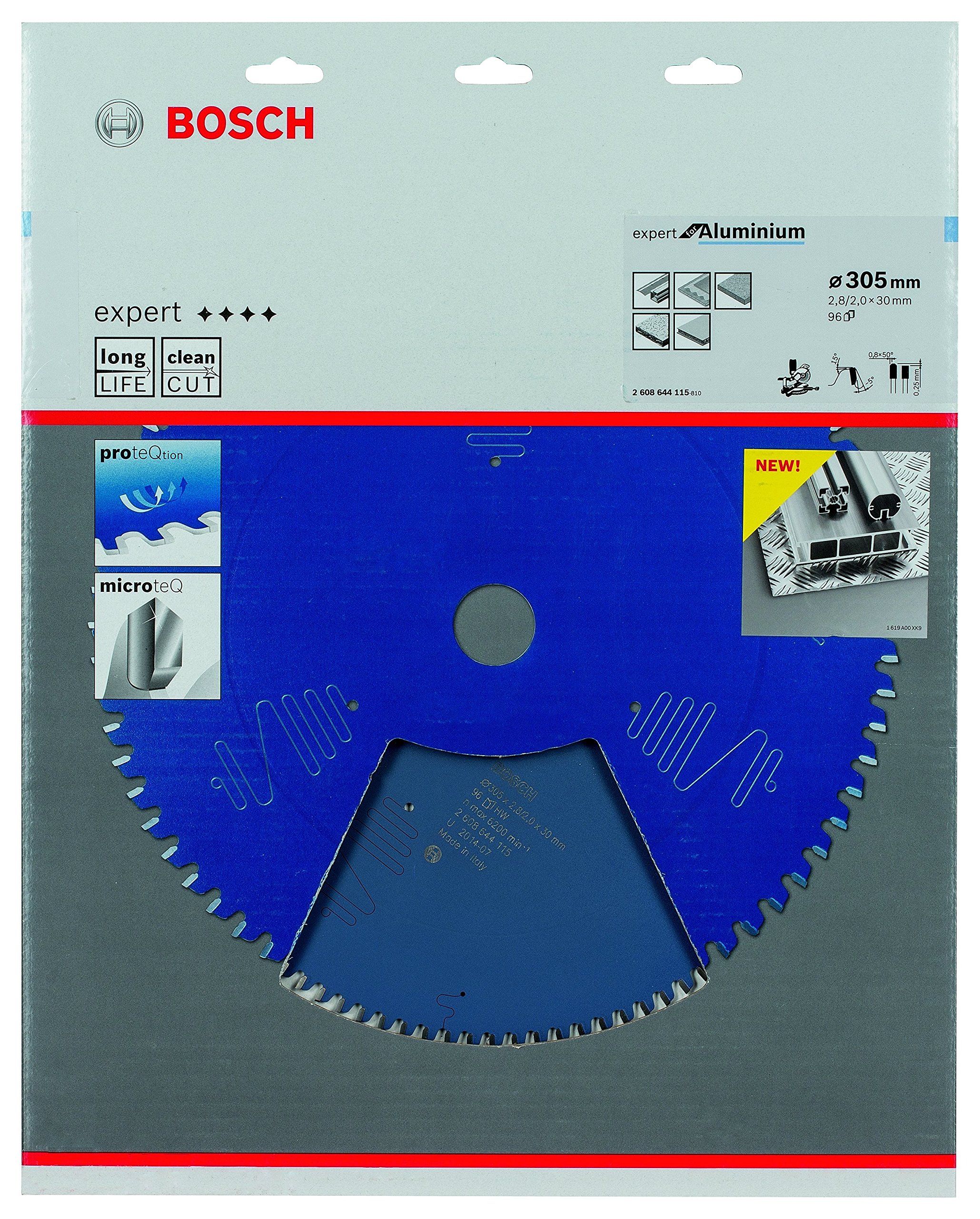 Bosch Professional 0601B28000 GCD 12 JL Troncatrice a Secco + Sega Circolare Esperto Lama 96 Denti Alluminio 305 X 30 2.8