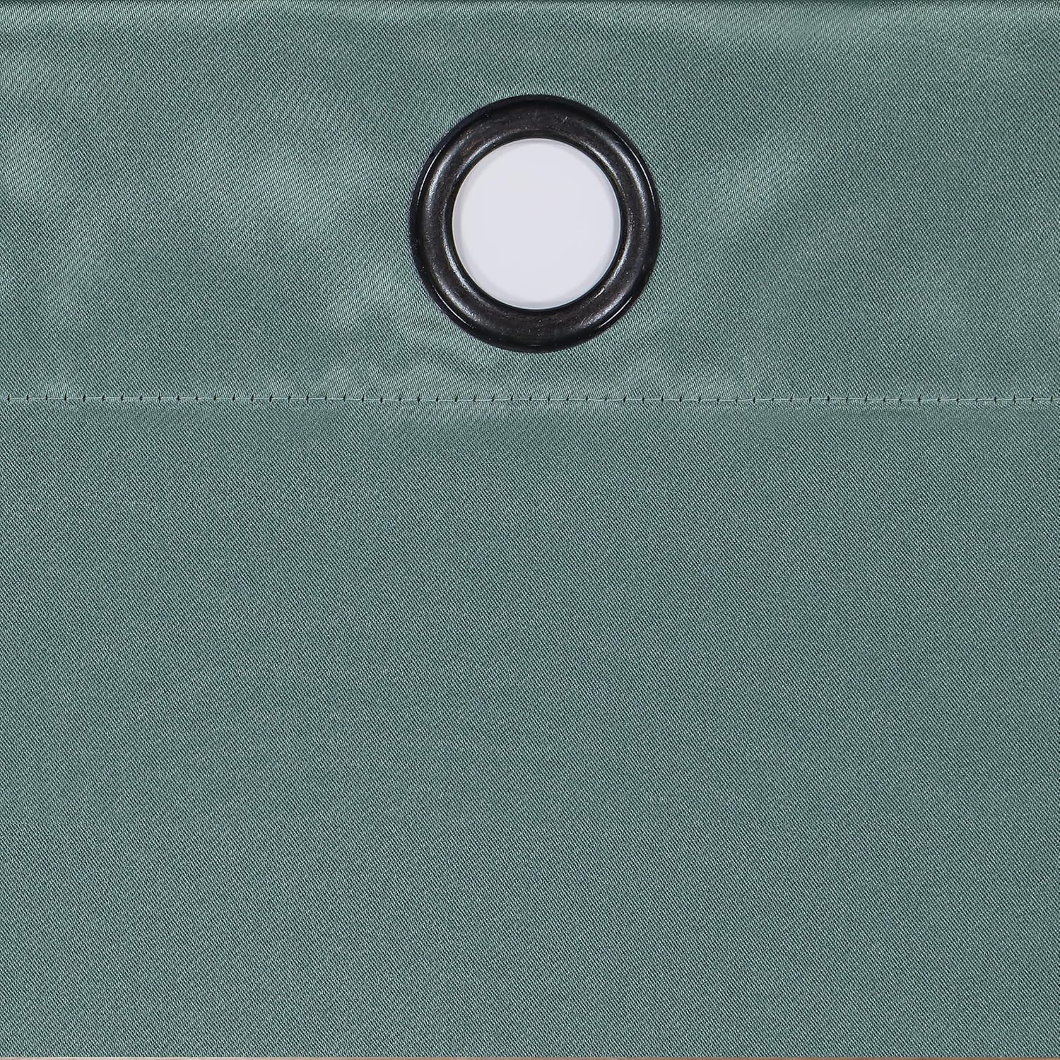 Eclipse Outdoor Curtains for Patio - Tricia 84" x 100" Thermal Insulated Darkening Single Panel Drape Blinds Backyard, River Blue