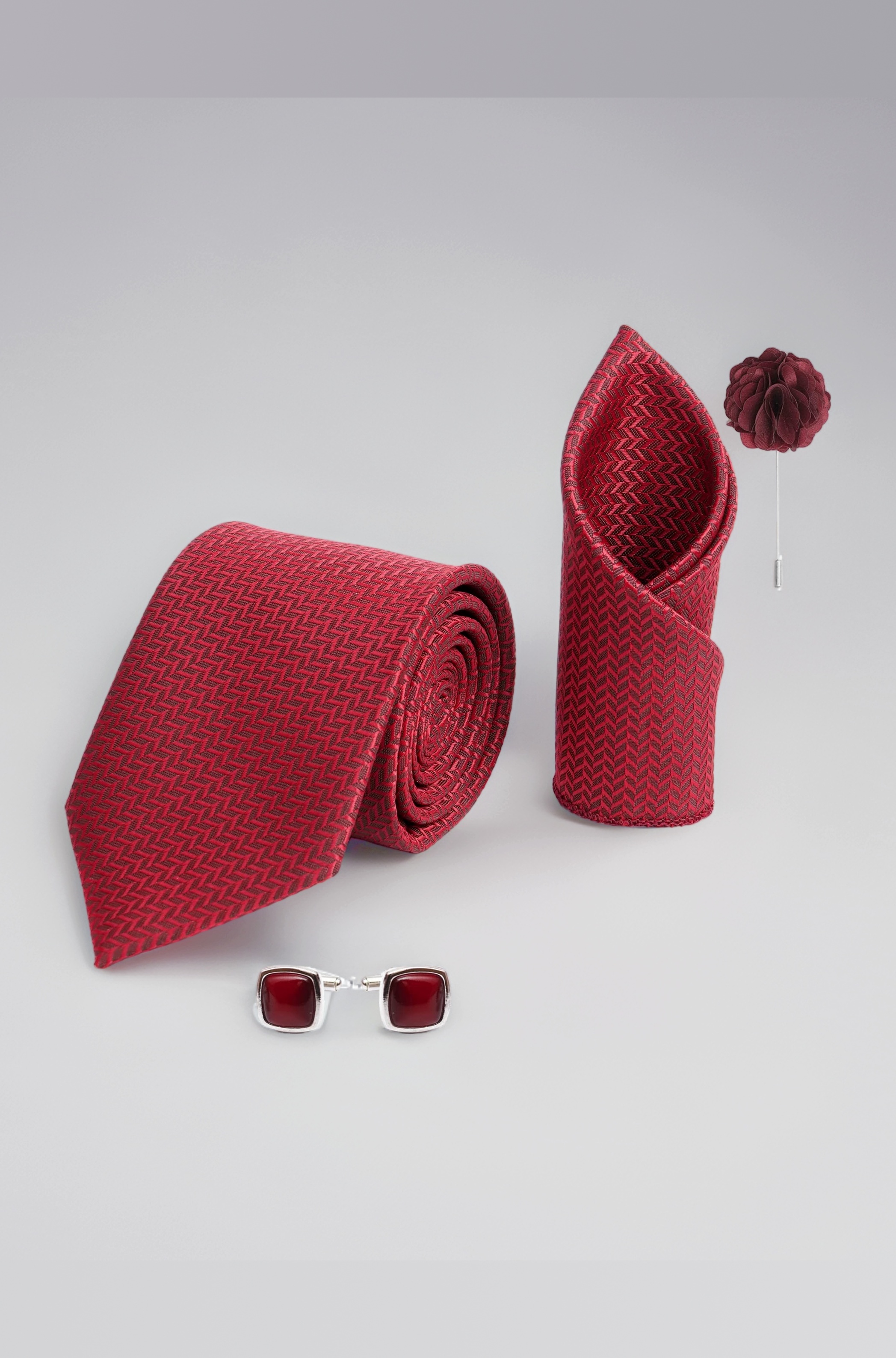 - Tie for Men – Self Silk Neck Ties Set with Cufflinks Flower Pin, Pocket Square & Black Gift Box, Combo Necktie Sets for Office Wear, Formal Suits & Weddings (0, AXSIDIRX)