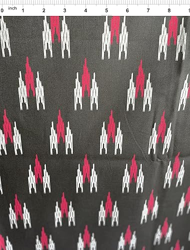 Tela estampada étnica 100% algodón, por yarda, tela decorativa, tapicería, manualidades, costura (72 x 42 pulgadas de ancho)