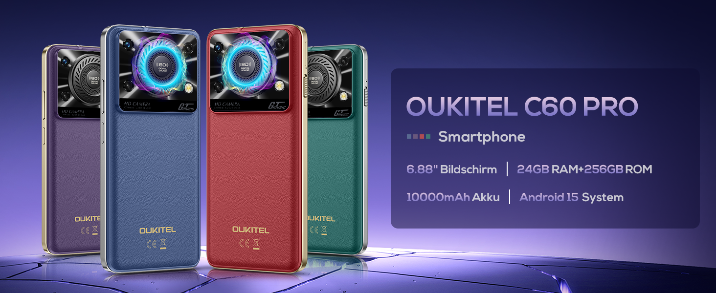OUKITEL C60 Pro Smartphone Without Contract Android 15-24GB +