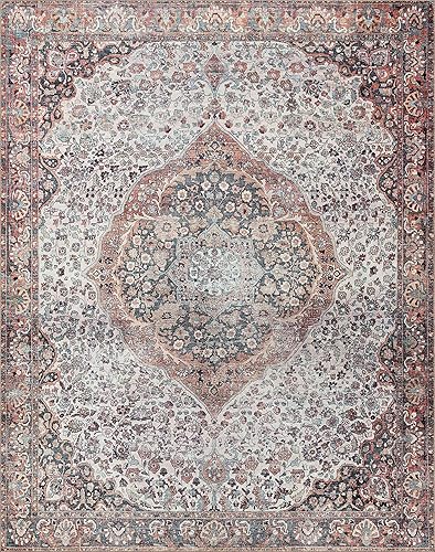 Miniatura 2 de Loloi II colección Wynter WYN-01 - Alfombra decorativa tradicional de 3 pies 6 pulgadas x 5 pies 6 pulgadas, color rojo