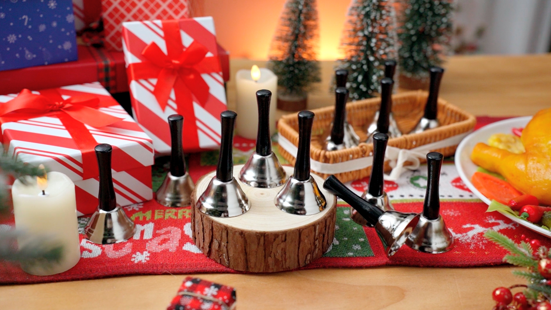 Amazon.com: 24 Pieces Hand Bells Steel Service Handbells Black