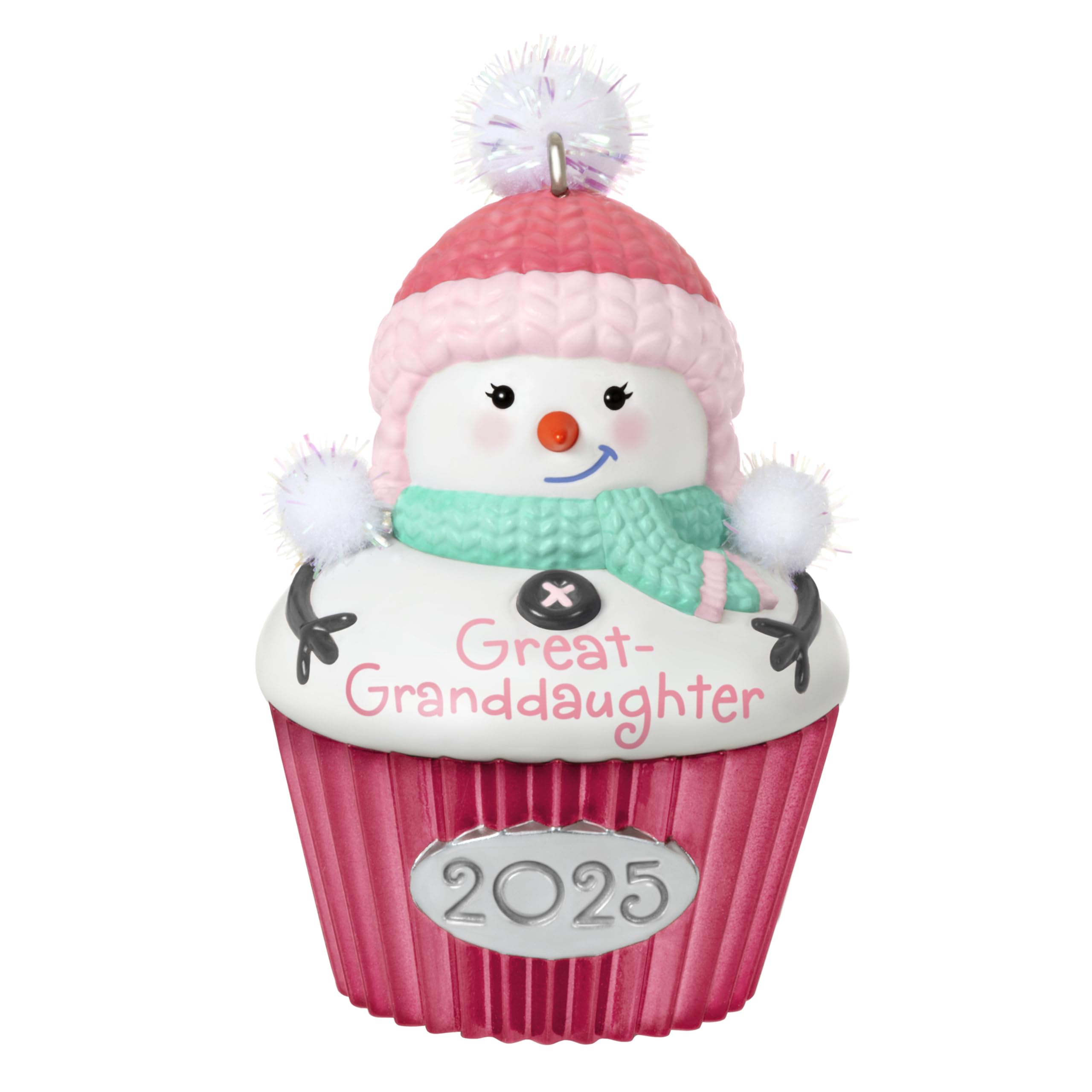 Hallmark Keepsake Girls Great-Granddaughter Cupcake 2025 Christmas Ornament 2025,