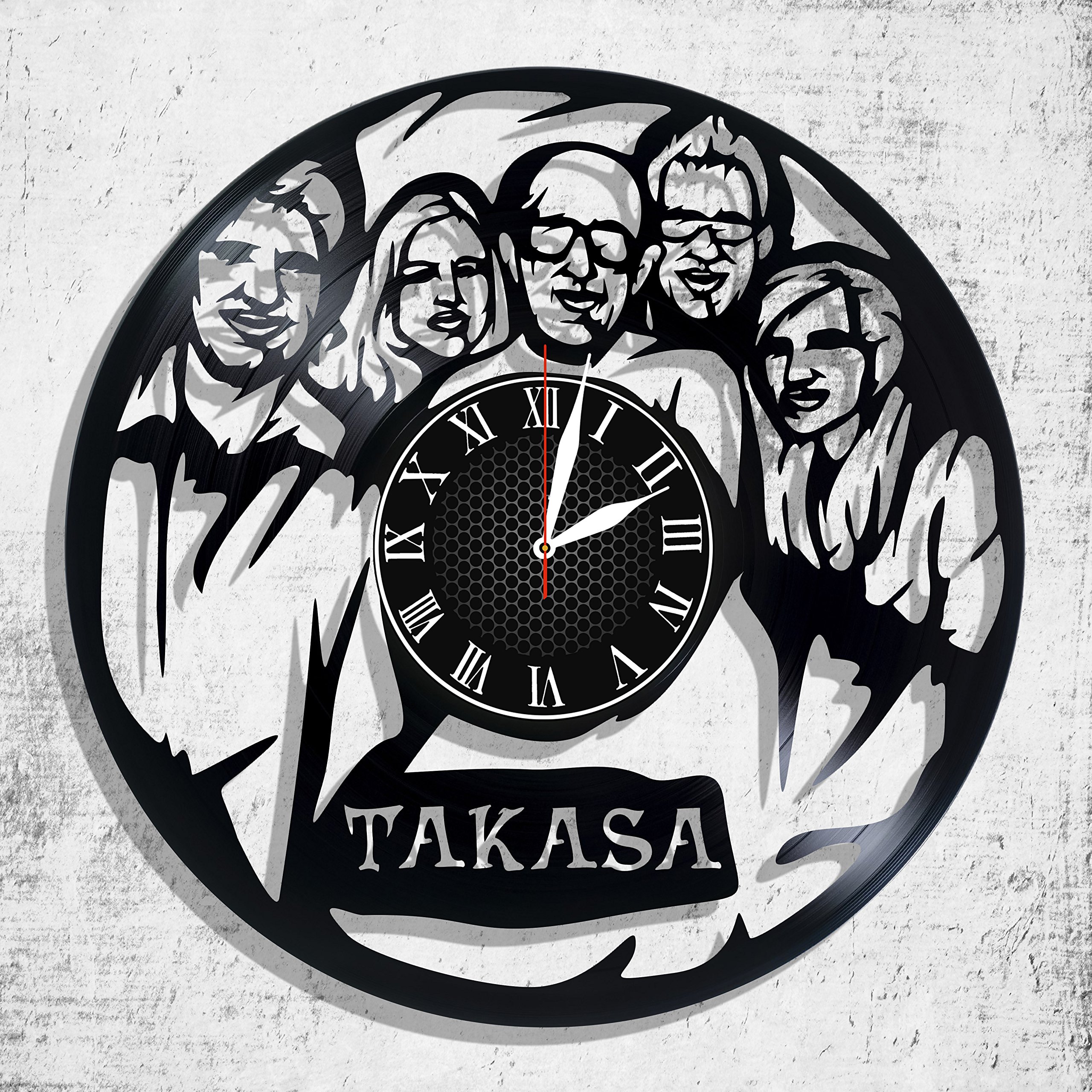 Clock Compatible with Takasa Vinyl Wall Clock, Swiss Musical Group, Art, Takasa Gift for Any Occasion