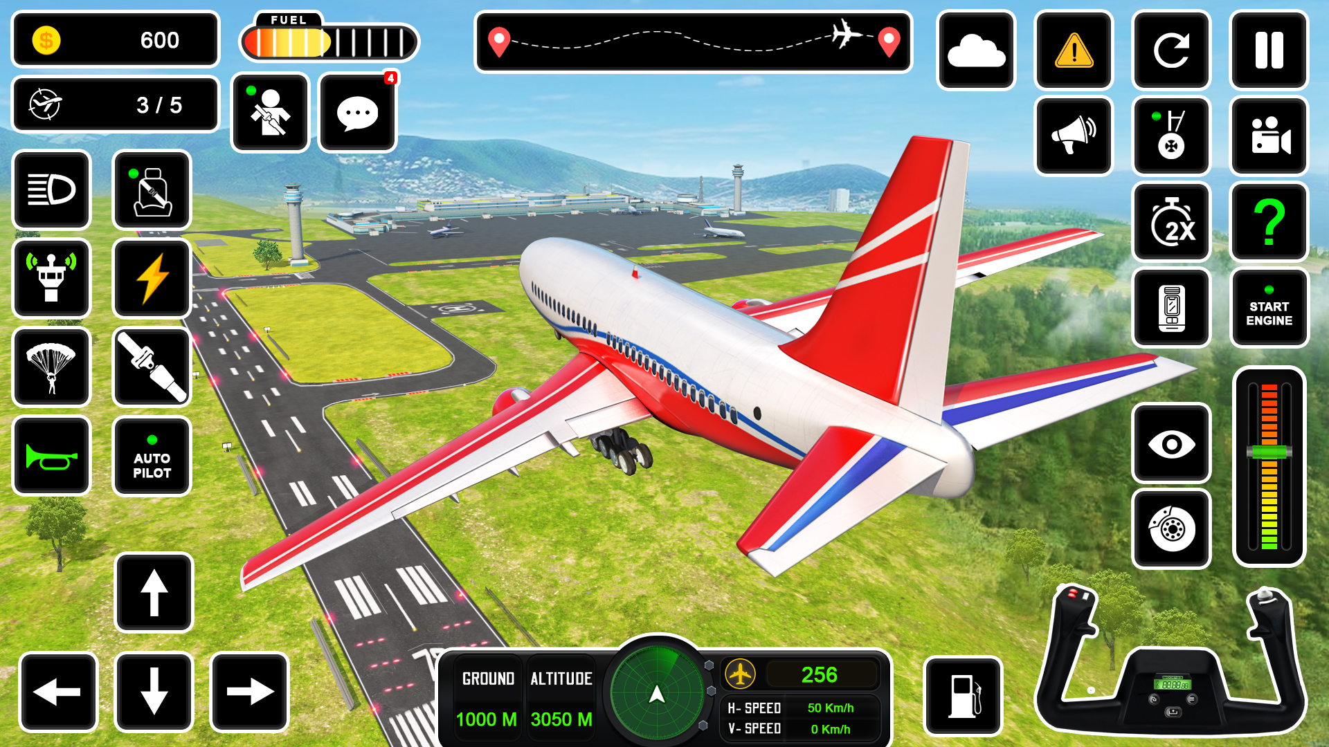 Real Airplane Flight Simulator game Plane Extreme Airplane Adventure