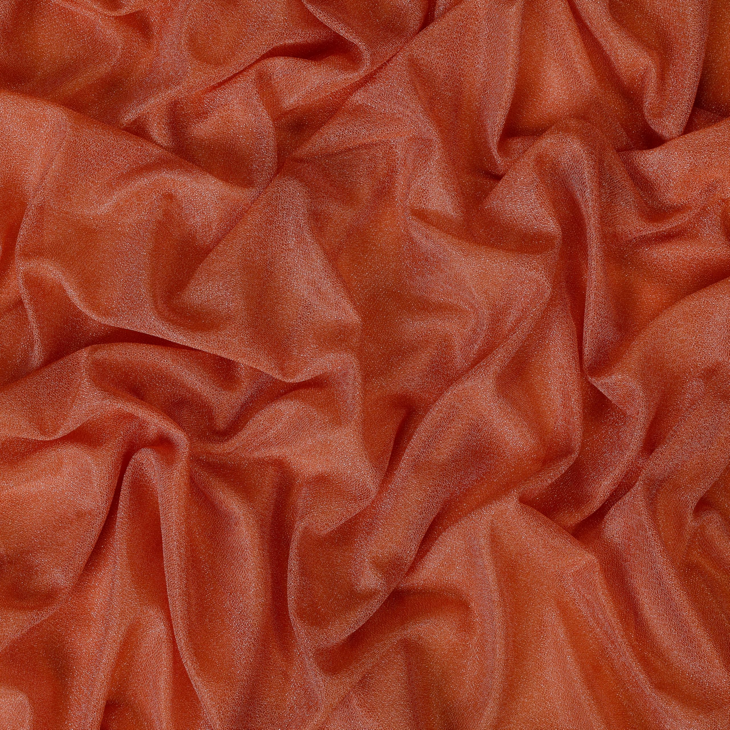 MDS Vorhangstoff für Hochzeitsbogen, 76,2 cm Breite x 15,2 m Länge, durchscheinender Chiffon-Stoff, Vorhang für Hochzeitszeremonie, Empfang, Girlanden und Hintergrunddekorationen, Terrakotta, 2 Stück