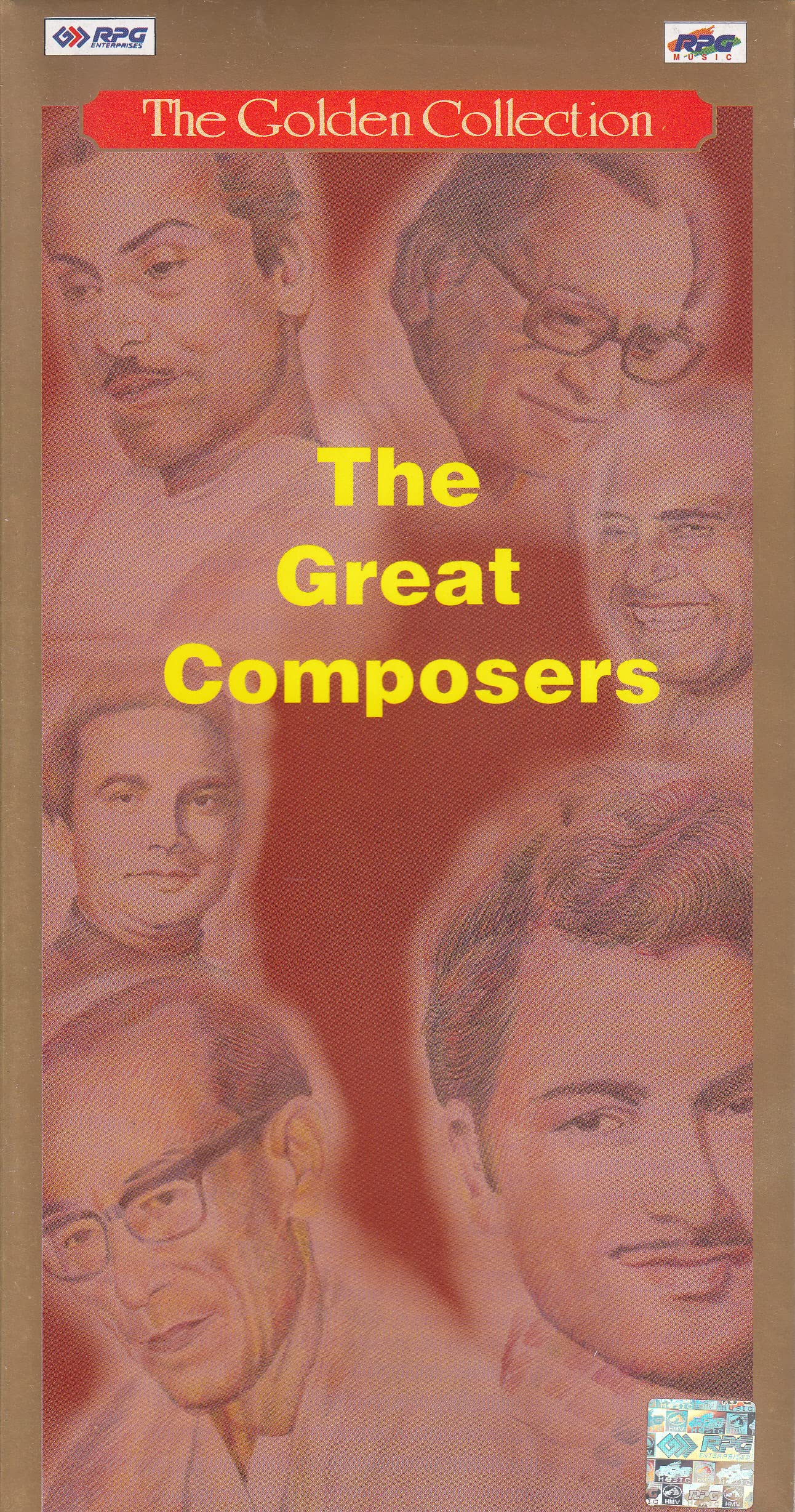 The Golden Collection -THE GREAT COMPOSERS (Set of 3 Audio Cassettes, With Booklet, Made in England, First Edition)
