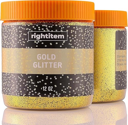 Purpurina dorada en frasco, purpurina navideña de 12 onzas para manualidades, purpurina dorada para slime, purpurina facial, purpurina para velas,