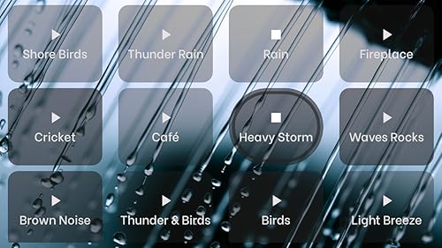Heavy Rain and Thunder for Sleeping | Sleep Instantly with Heavy Rain Thunder For Fire TV Tablets