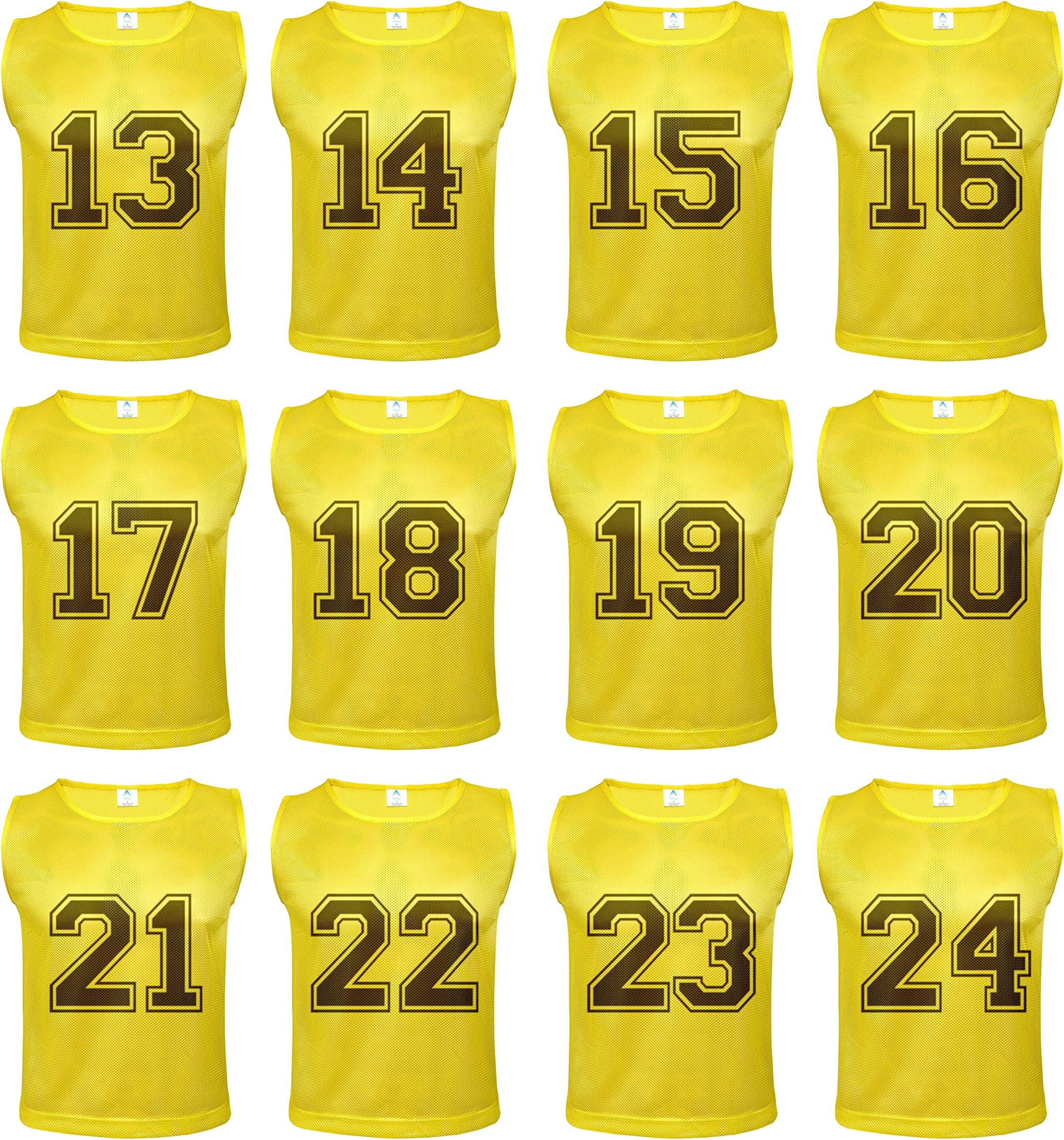 Numbered Pinnies (13-24)