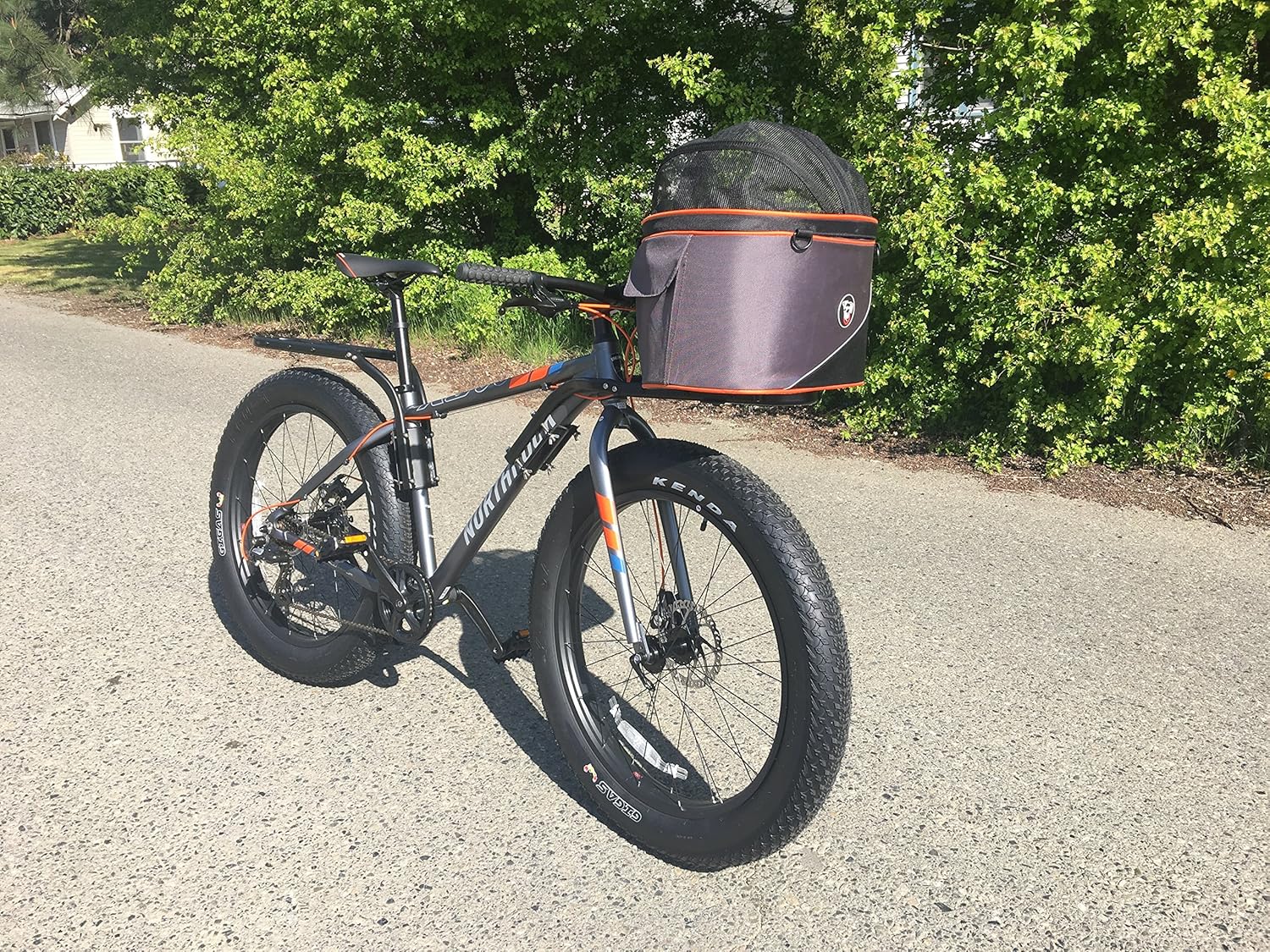 Cocoon XL Bicycle Basket on Britch Rack for Front or Rear Connection
