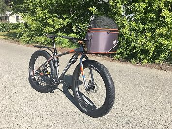 Cocoon XL Bicycle Basket on Britch Rack for Front or Rear Connection