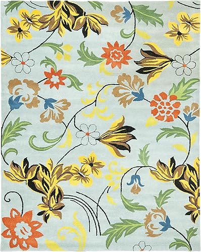 Miniatura 12 de SAFAVIEH Soho Collection SOH736A - Alfombra de pasillo hecha a mano de lana y viscosa de 2 pies 6 pulgadas x 8 pies, marrón/multicolor