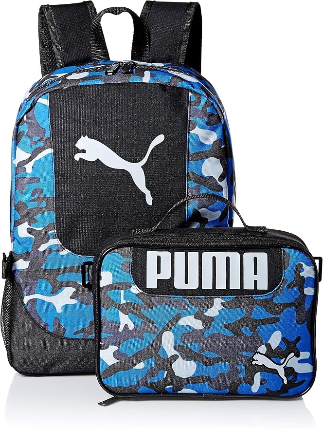 PUMA Big Kid's Lunch Box Backpack Combo Amazon.fr Mode