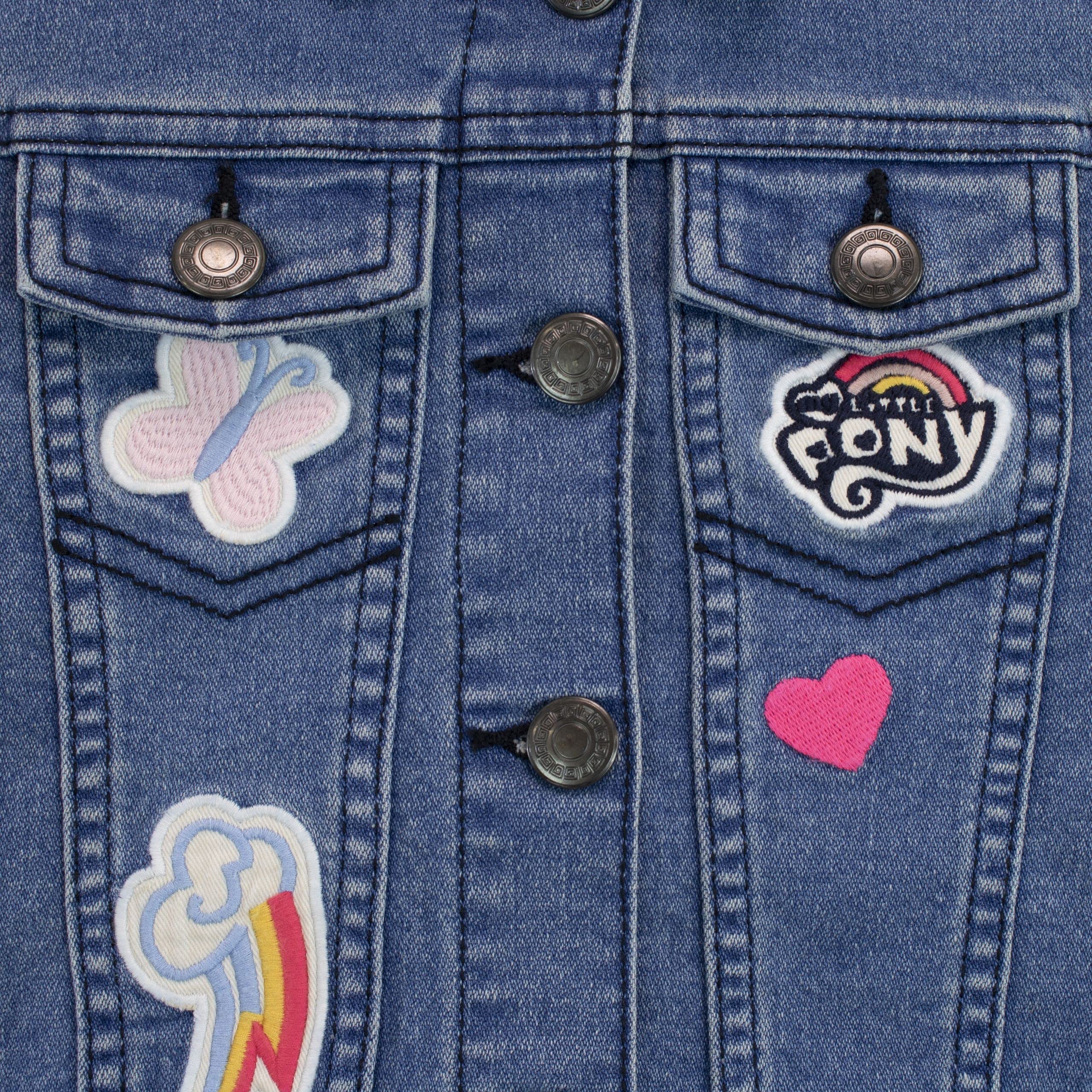 My Little Pony Chaqueta vaquera para Niñas Twilight Sparkle y Pinkie Pie Ropa de Exterior para Infantiles