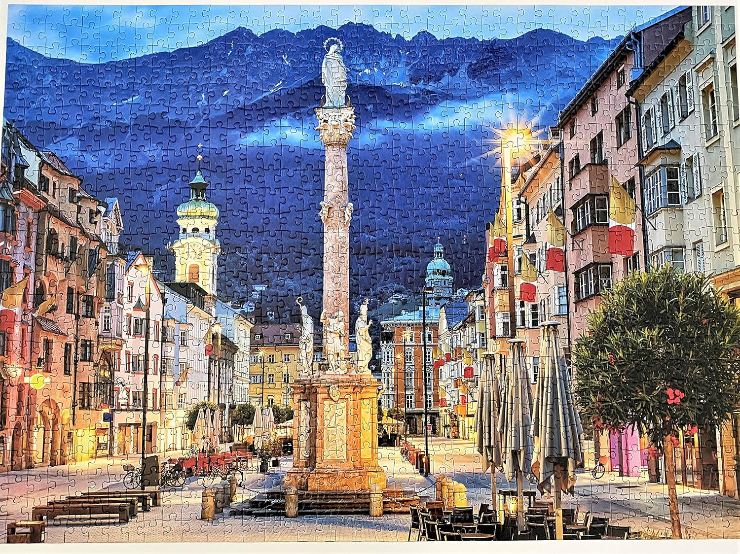 1000 Piece Puzzles for Adults - Bruges Belgium - Charming Village Jigsaw Puzzles 1000 Pieces - 27" x 20" Landscape Puzzle - Precise Fit - Poster Included - Chaps Pastimes: Toys & Games